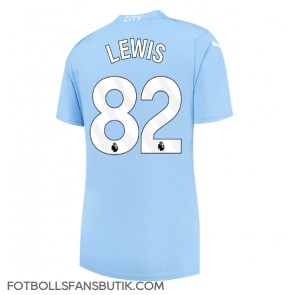 Manchester City Rico Lewis #82 Replika Hemmatröja Damer 2023-24 Kortärmad